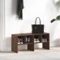 Preview: Schuhregal Stapelbar Braun Eichen-Optik 89,5x30x40 cm