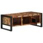Preview: Couchtisch Mehrfarbig 90x50x36 cm Altholz Massiv