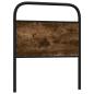 Preview: ARDEBO.de - Kopfteil Räuchereiche 80 cm Stahl und Holzwerkstoff