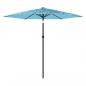 Preview: Sonnenschirm mit Stahlmast Blau 268x268x226 cm
