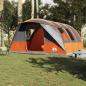 Preview: Tunnelzelt 5 Personen Grau und Orange Wasserdicht