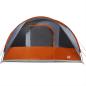 Preview: Tunnelzelt 5 Personen Grau und Orange Wasserdicht