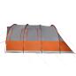 Preview: Tunnelzelt 5 Personen Grau und Orange Wasserdicht