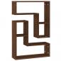 Preview: Wandregale 2 Stk. Braun Eichen-Optik 50x15x50 cm Holzwerkstoff