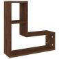 Preview: Wandregale 2 Stk. Braun Eichen-Optik 50x15x50 cm Holzwerkstoff