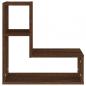 Preview: Wandregale 2 Stk. Braun Eichen-Optik 50x15x50 cm Holzwerkstoff