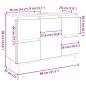Preview: Badschrank Altholz-Optik 80x33x60 cm Holzwerkstoff