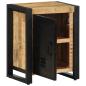 Preview: Nachttisch 40x30x51 cm Raues Mangoholz