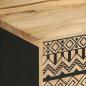 Preview: TV-Schrank Schwarz 105x33,5x46 cm Raues Mangoholz