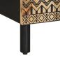 Preview: TV-Schrank Schwarz 105x33,5x46 cm Raues Mangoholz