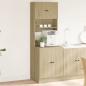 Preview: ARDEBO.de - Küchenschrank Sonoma-Eiche 60x50x180 cm Holzwerkstoff