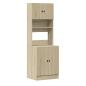 Preview: Küchenschrank Sonoma-Eiche 60x50x180 cm Holzwerkstoff