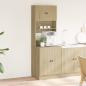 Preview: Küchenschrank Sonoma-Eiche 60x50x180 cm Holzwerkstoff