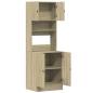 Preview: Küchenschrank Sonoma-Eiche 60x50x180 cm Holzwerkstoff
