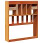 Preview: Kopfteil mit Stauraum Wachsbraun 75 cm Massivholz Kiefer