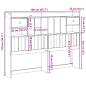 Preview: Kopfteil mit Stauraum Wachsbraun 75 cm Massivholz Kiefer