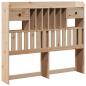 Preview: Kopfteil mit Stauraum 135 cm Massivholz Kiefer