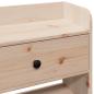 Preview: Kopfteil mit Stauraum 135 cm Massivholz Kiefer