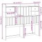 Preview: Kopfteil mit Stauraum 135 cm Massivholz Kiefer