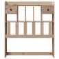 Preview: Kopfteil mit Stauraum 90 cm Massivholz Kiefer