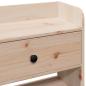 Preview: Kopfteil mit Stauraum 90 cm Massivholz Kiefer