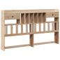 Preview: Kopfteil mit Stauraum 180 cm Massivholz Kiefer