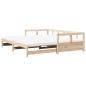 Preview: Tagesbett Ausziehbar mit Matratzen 90x190 cm Massivholz Kiefer