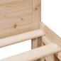 Preview: Massivholzbett ohne Matratze mit Kopfteil 90x200 cm Kiefernholz