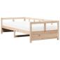 Preview: Tagesbett mit Matratze 90x200 cm Massivholz Kiefer