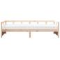 Preview: Tagesbett mit Matratze 90x200 cm Massivholz Kiefer
