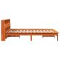 Preview: Massivholzbett ohne Matratze Wachsbraun 140x200 cm Kiefernholz