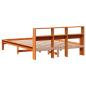 Preview: Massivholzbett ohne Matratze Wachsbraun 140x200 cm Kiefernholz