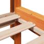Preview: Massivholzbett ohne Matratze Wachsbraun 140x200 cm Kiefernholz