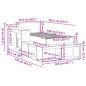 Preview: Massivholzbett ohne Matratze Weiß 75x190 cm Kiefernholz