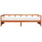 Preview: Tagesbett mit Matratze Wachsbraun 90x200 cm Massivholz Kiefer