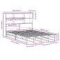 Preview: Massivholzbett mit Regal ohne Matratze Weiß 160x200 cm