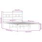Preview: ARDEBO.de - Metallbett ohne Matratze Sonoma-Eiche 135x190 cm