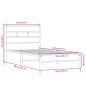 Preview: Bettgestell ohne Matratze Sonoma-Eiche 90x200 cm Holzwerkstoff