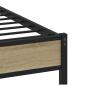 Preview: Bettgestell ohne Matratze Sonoma-Eiche 137x190 cm Holzwerkstoff