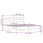 Preview: Bettgestell ohne Matratze Sonoma-Eiche 137x190 cm Holzwerkstoff