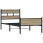 Preview: Bettgestell ohne Matratze Sonoma-Eiche 100x200 cm Holzwerkstoff
