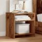 Preview: ARDEBO.de - Nachttisch Altholz-Optik 40x30x40 cm Holzwerkstoff