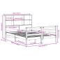 Preview: Massivholzbett mit Regal ohne Matratze 150x200 cm Kiefernholz
