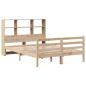 Preview: Massivholzbett mit Regal ohne Matratze 140x200 cm Kiefernholz