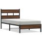 Preview: Bettgestell ohne Matratze Braun Eiche 100x190 cm Holzwerkstoff