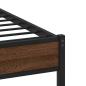 Preview: Bettgestell ohne Matratze Braun Eiche 100x190 cm Holzwerkstoff