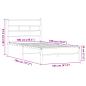 Preview: Bettgestell ohne Matratze Braun Eiche 100x190 cm Holzwerkstoff