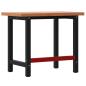 Preview: Werkbank 100x60x83 cm Massivholz Buche Rechteckig