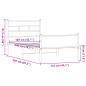 Preview: Bettgestell ohne Matratze Braun Eiche 107x200 cm Holzwerkstoff