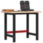 Preview: ARDEBO.de - Werkbank 100x60x83 cm Massivholz Buche Rechteckig